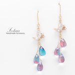 Butterfly Drops①(1139) ピアス/イヤリング/ノンホールピアス/樹脂ピアス