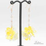 Swing Flower(1134) ピアス/イヤリング/ノンホールピアス/樹脂ピアス