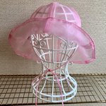 ピンクのオーガンジーのTULIP HAT🌷