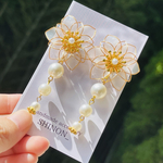 白百合とパール𓆸⋆*‎🤍 ピアス イヤリング