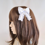アクセサリー　　ヘアアクセサリー　ヘアクリップ　量産型　リボン　ブローチ　2way　2個セット　簡単かわいいアクセサリー　プレゼントにも最適です♥️