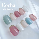 ネイルチップ　フレンチネイル