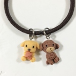 仲良し　わんちゃんヘアゴム 