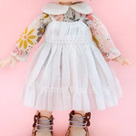 【受注商品】オビツ11 ワンピース　白　スカート　夏ワンピ