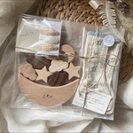 誕生日プレゼント/出産祝い3点セット🩵🎂👶可愛い/おしゃれ/つみき/積み木／名入れ付き