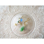海月のピアス/ダークブルー/2306-1  ￥2400