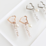 ハートのマルチピアス(ショート)(ピンク)