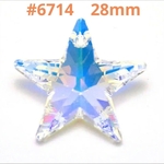 スワロフスキー #6714 ／28mm クリスタルAB ／1個 スター 星