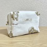 トイプードルのスクエアポーチ