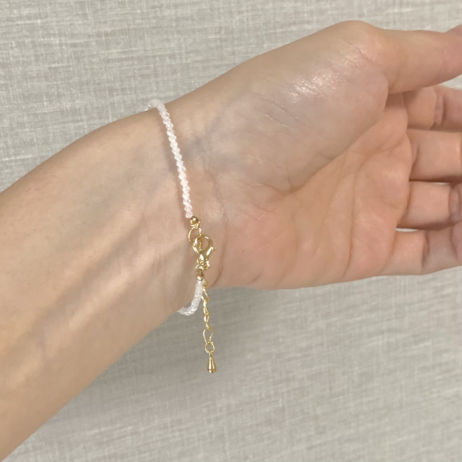 0331f942天然美品 ★【65Aレインボームーンストーン】★ブレス 9.4-9.8mm レインボームーンストーンエナブレス | Enajewelry