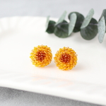 【特集掲載】-Palette- Antique Flower ひまわり イヤリング・ピアス