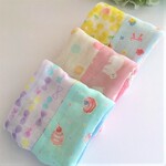 女の子のポッケに*８重ガーゼハンカチ3set*マカロン*choucho*白くま*インコ*ミモザ*ポケット