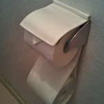新作　オフホワイト　トイレットペーパーホルダーカバー