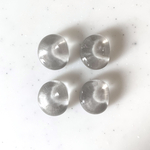 Clear Grey Distorted Oval Cabochons