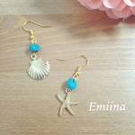 SUMMERピアス☆ヒトデシェル