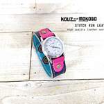 【受注生産】stitch run leatherwatch / colorful