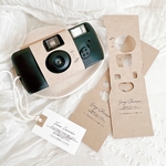 インスタントカメラ／写ルンです カメラカバー　子供カメラマン　フリーカメラ　未晒クラフト