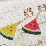 夏🍉スイカのイヤリング／ピアス♡フェイクスイーツ