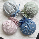 【再販】雪の妖精❄️シマエナガのまんまる巾着