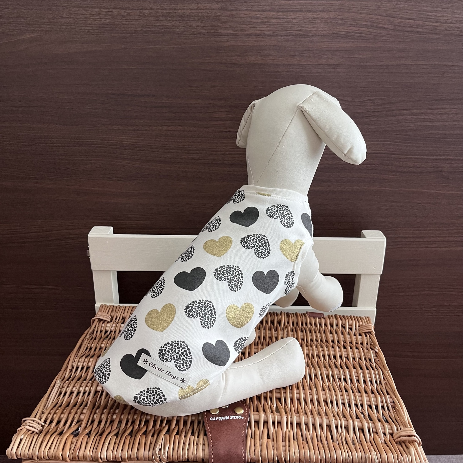 犬服 ハートいっぱい❤️タンクトップ⁑ワンピース - 犬服♡CHERIE 