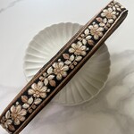 インド刺繍リボン【g-0013】/ブラック