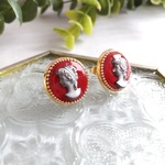 ヴィンテージカメオのピアス·イヤリング