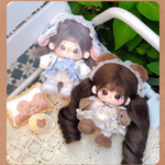 20cm着せ替えぬいぐるみ服 午後茶会セット 2種類 着せ替え人形 ぬいぐるみ ぬい服 5点 かわいい ワンピース 耳付き