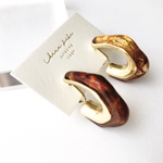 《earring》brown earring