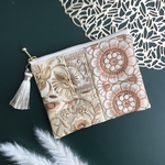 インド刺繍リボン＊パッチワークポーチ　