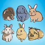 【うちの子うさぎさんイラスト】