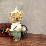 クマのぬいぐるみと仲良しベア 16cm