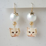 ✴︎再✴︎ Day & Night Cats ピアス - Day -