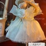 💐Princessdogdress💐夏のお出かけお散歩コーディネート　プリンセス　ワンピース　Ｄカンつき