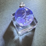 WaxingCrescentな空玉雲玉レジンネックレス #225