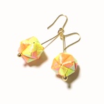 折り紙ピアス（オーロラザラザラver.）