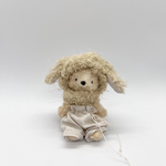 紅茶染めうさくま［８.５cm］／小さなぬいぐるみ／ハンドメイドミニチュアテディベア