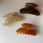 べっ甲バンスクリップ シンプル ヘアクリップ  髪留め ヘアアレンジ