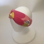pinkの花柄クロスターバン