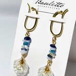 No.021 さざれ石とシェルのイヤーカフ