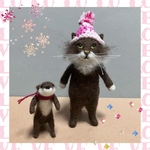 no.230 カワウソくんとミニ猫さん