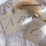 【pompom様専用】海外風　お洒落な結婚式テーブルナンバー　爽やかな水色　選べるペーパータイプ