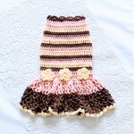 【新作SALE✨】コットンワンピース☆ラメ入りピンク＆イエロー＆こげ茶　３色ボーダー