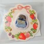 ホオミドリウロコインコ(バイオレット)の刺繍ワッペン