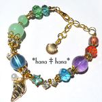 **‡人魚姫の宝物‡**ローズクォーツ**‡天然石ブレスレット2143