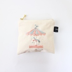 3月新作〈10㎝ファスナー〉メリーゴーランド刺繍ポーチ