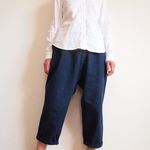 Kimama七分丈パンツ（木綿 鉄紺）【受注生産対応】