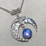 【水晶×レジン】幻日の虹『月詠の首飾り』慈空