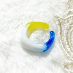 ⋆꙳⁎❁  amitié ~アミティエ~ ❁⁎꙳⋆ ブルー×ホワイト(偏光パール)×イエロー