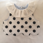 big dot pierrot collar scarop bib☆スタイ