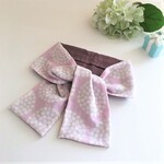 ガーゼマフラータオル*ネッククーラー*紫陽花*フラワーブーケ*ピンク系*汗拭き*大人色*日よけ*保冷剤